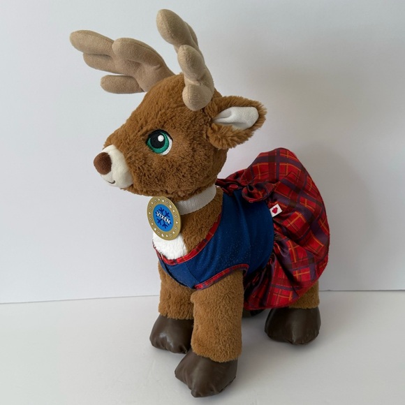 Build A Bear Workshop Vixen Stuffed Santa's REINDEER Rudolf Christmas Plush - Picture 6 of 8